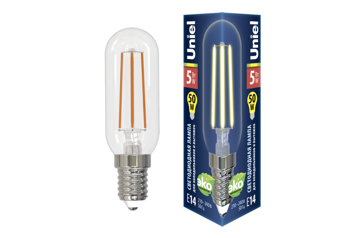 LED-Y25-5W/3000K/E14/CL GLZ04TR Лампа светодиодная для холодильников и вытяжки, прозрачная. Теплый б