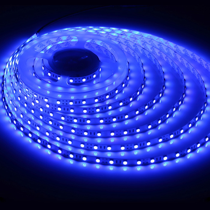 Лента светодиодная- IP20-12V-7.2W/m синий- 5м 30Led/m